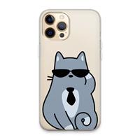 CaseCompany Cool cat: iPhone 13 Pro Max Transparant Hoesje