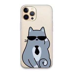 CaseCompany Cool cat: iPhone 13 Pro Max Transparant Hoesje