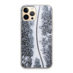 CaseCompany Snøfall: iPhone 13 Pro Max Transparant Hoesje
