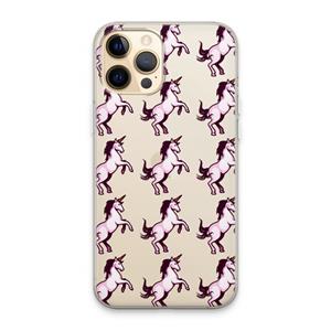 CaseCompany Musketon Unicorn: iPhone 13 Pro Max Transparant Hoesje