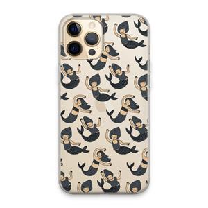 CaseCompany Zeemeermin: iPhone 13 Pro Max Transparant Hoesje