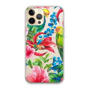 CaseCompany Papegaaien: iPhone 13 Pro Max Transparant Hoesje