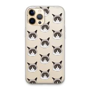 CaseCompany It's a Purrr Case: iPhone 13 Pro Max Transparant Hoesje