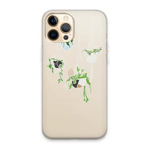 CaseCompany Hang In There: iPhone 13 Pro Max Transparant Hoesje