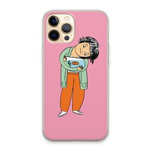 CaseCompany Visknuffel: iPhone 13 Pro Max Transparant Hoesje