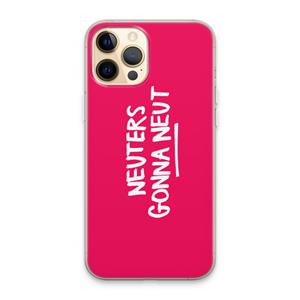 CaseCompany Neuters (roze): iPhone 13 Pro Max Transparant Hoesje