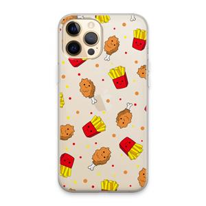CaseCompany Chicken 'n Fries: iPhone 13 Pro Max Transparant Hoesje
