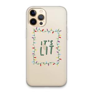 CaseCompany It's Lit: iPhone 13 Pro Max Transparant Hoesje