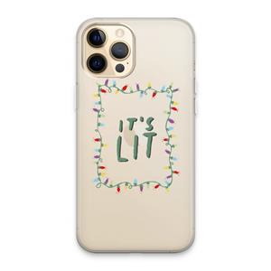 CaseCompany It's Lit: iPhone 13 Pro Max Transparant Hoesje