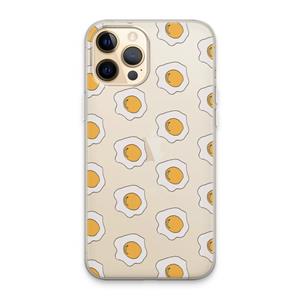 CaseCompany Bacon to my eggs #1: iPhone 13 Pro Max Transparant Hoesje