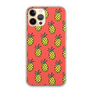 CaseCompany Ananas: iPhone 13 Pro Max Transparant Hoesje