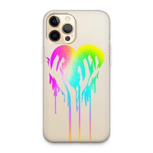 CaseCompany Hold My Heart: iPhone 13 Pro Max Transparant Hoesje