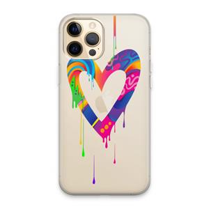 CaseCompany Melts My Heart: iPhone 13 Pro Max Transparant Hoesje