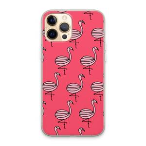 CaseCompany Flamingo: iPhone 13 Pro Max Transparant Hoesje