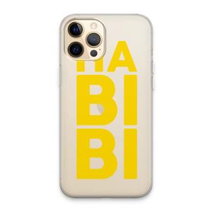 CaseCompany Habibi Blue: iPhone 13 Pro Max Transparant Hoesje