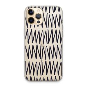 CaseCompany Marrakech Zigzag: iPhone 13 Pro Max Transparant Hoesje