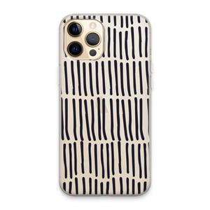 CaseCompany Moroccan stripes: iPhone 13 Pro Max Transparant Hoesje