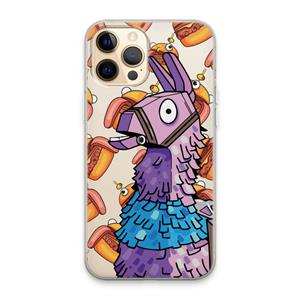 CaseCompany Loot Burger: iPhone 13 Pro Max Transparant Hoesje