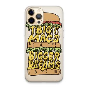 CaseCompany Big Macs Bigger Dreams: iPhone 13 Pro Max Transparant Hoesje