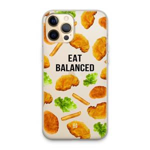 CaseCompany Eat Balanced: iPhone 13 Pro Max Transparant Hoesje