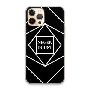 CaseCompany Negenduust geometrisch: iPhone 13 Pro Max Transparant Hoesje