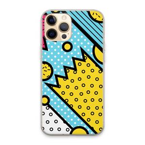 CaseCompany Pop Art #1: iPhone 13 Pro Max Transparant Hoesje