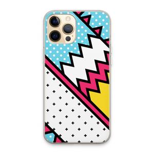 CaseCompany Pop Art #2: iPhone 13 Pro Max Transparant Hoesje