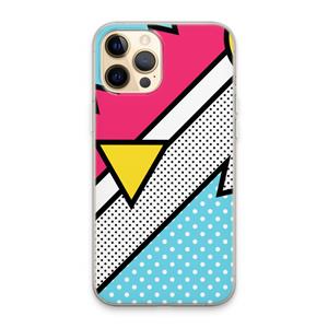 CaseCompany Pop Art #3: iPhone 13 Pro Max Transparant Hoesje