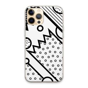 CaseCompany Pop Art #4: iPhone 13 Pro Max Transparant Hoesje