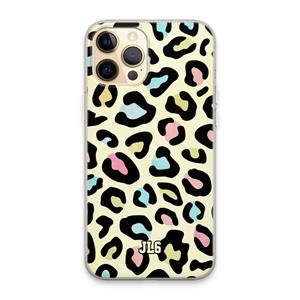 CaseCompany Leopard pattern: iPhone 13 Pro Max Transparant Hoesje