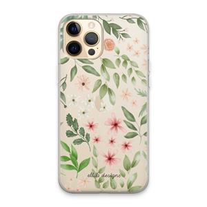 CaseCompany Botanical sweet flower heaven: iPhone 13 Pro Max Transparant Hoesje