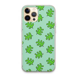 CaseCompany Groene blaadjes: iPhone 13 Pro Max Transparant Hoesje