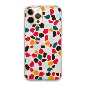 CaseCompany Colored Giraffe: iPhone 13 Pro Max Transparant Hoesje