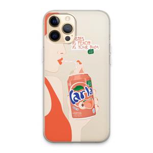 CaseCompany Peach please!: iPhone 13 Pro Max Transparant Hoesje
