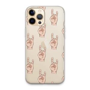 CaseCompany Rock: iPhone 13 Pro Max Transparant Hoesje