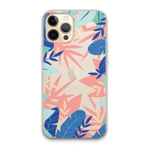 CaseCompany Tropisch: iPhone 13 Pro Max Transparant Hoesje