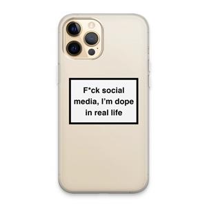 CaseCompany I'm dope: iPhone 13 Pro Max Transparant Hoesje