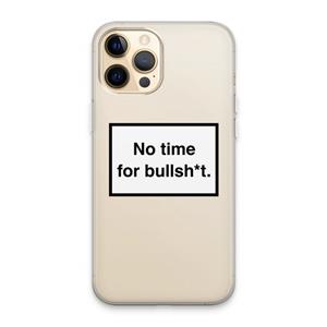 CaseCompany No time: iPhone 13 Pro Max Transparant Hoesje