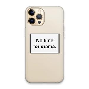 CaseCompany No drama: iPhone 13 Pro Max Transparant Hoesje