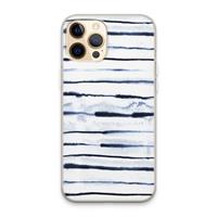 CaseCompany Ink Stripes: iPhone 13 Pro Max Transparant Hoesje