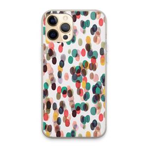 CaseCompany Tropical Dots: iPhone 13 Pro Max Transparant Hoesje