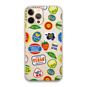CaseCompany Fruitsticker: iPhone 13 Pro Max Transparant Hoesje