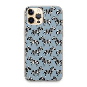 CaseCompany Zebra: iPhone 13 Pro Max Transparant Hoesje