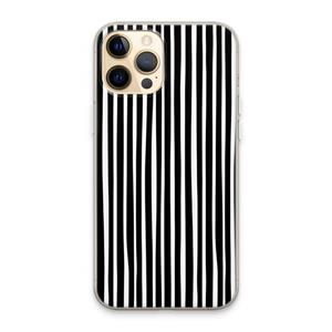 CaseCompany Stripes: iPhone 13 Pro Max Transparant Hoesje