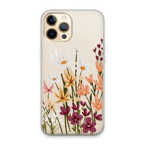 CaseCompany Painted wildflowers: iPhone 13 Pro Max Transparant Hoesje