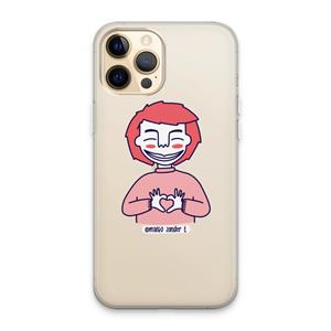 CaseCompany Hartje: iPhone 13 Pro Max Transparant Hoesje