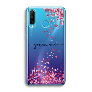 CaseCompany Hartjes en kusjes: Huawei P30 Lite Transparant Hoesje
