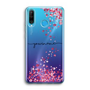 CaseCompany Hartjes en kusjes: Huawei P30 Lite Transparant Hoesje