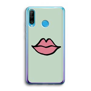 CaseCompany Kusje: Huawei P30 Lite Transparant Hoesje