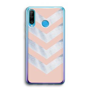 CaseCompany Marmeren pijlen: Huawei P30 Lite Transparant Hoesje